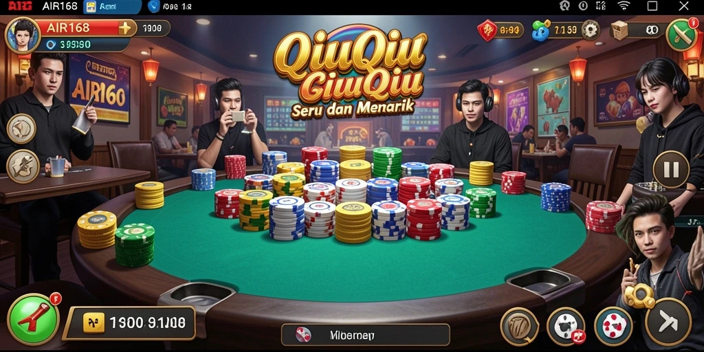Screenshot gameplay QiuQiu yang menarik dan interaktif.