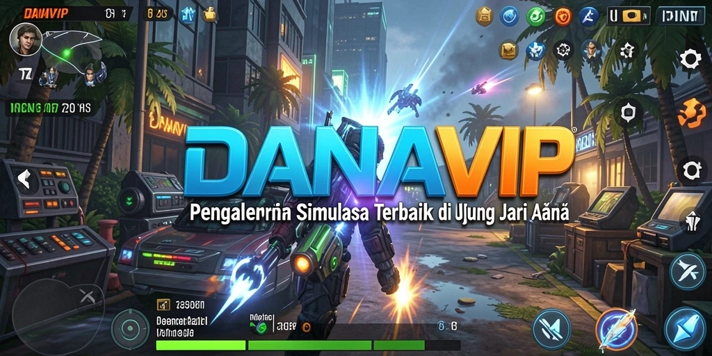 Tampilan gameplay simulasi yang realistis dan interaktif di DANAVIP.