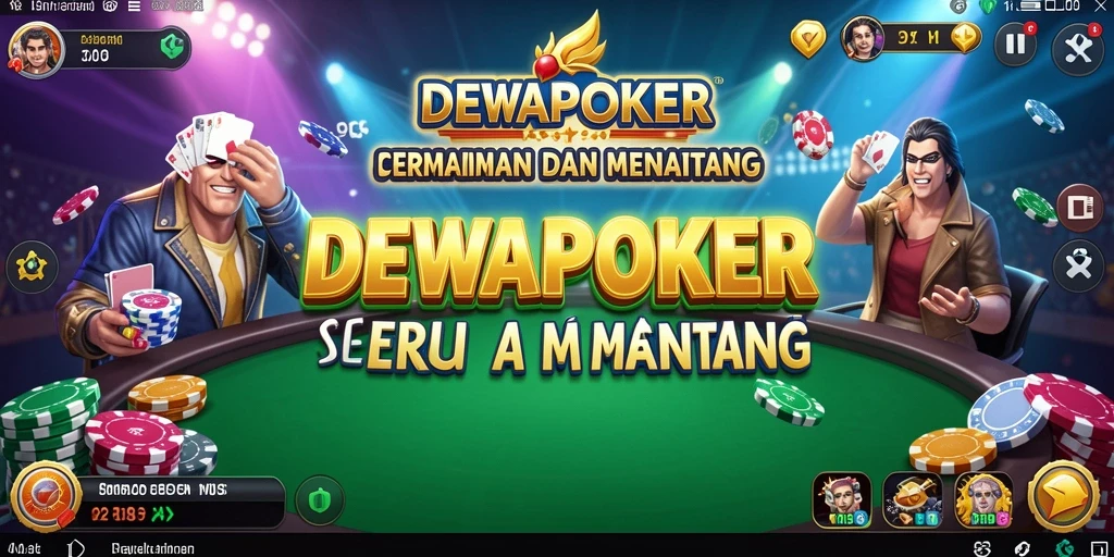 Gameplay seru DEWAPOKER dengan penampilan grafis menakjubkan.