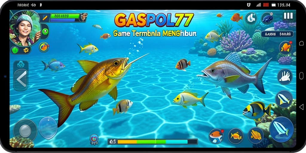 Gameplay seru menembak ikan di laut dengan grafis menarik.