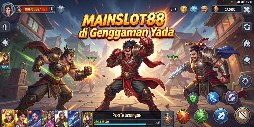 Tangkapan layar dari gameplay MAINSLOT88 dengan aksi pertarungan yang seru.