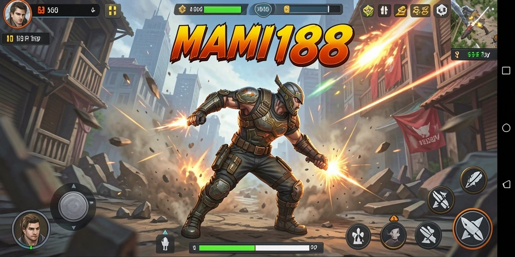 Screenshot gameplay MAMI188 yang penuh aksi dan pertarungan menarik.