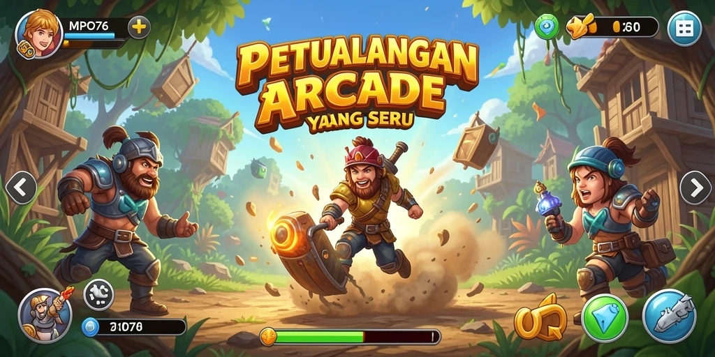Tampilan gameplay seru dari MPO76 yang menantang.