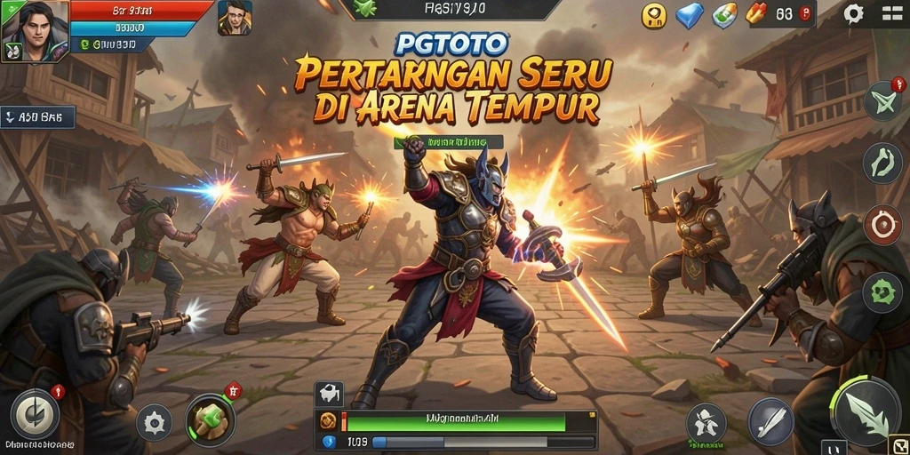 Tampilan seru gameplay PGTOTO dalam pertarungan Fighting.