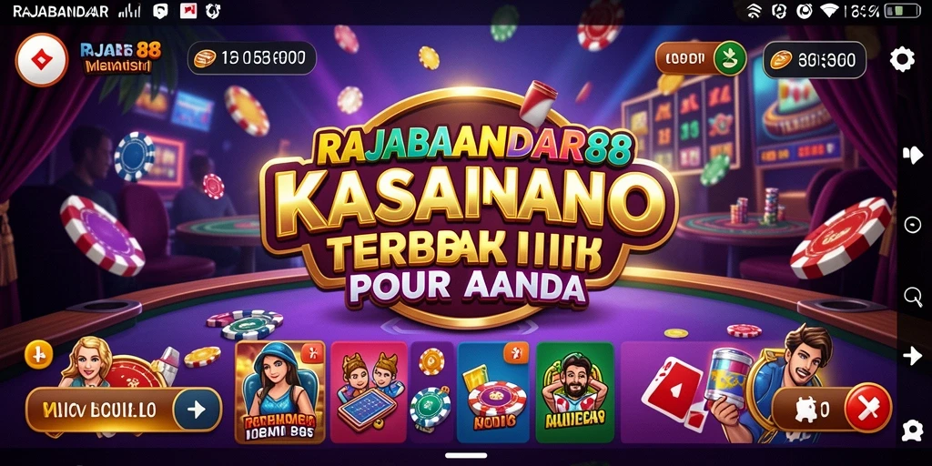 Tampilan seru gameplay Kasino RAJABANDAR88 dengan berbagai pilihan permainan.