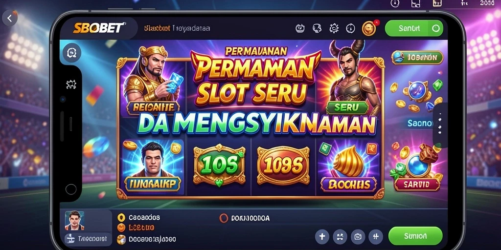 Tampilan gameplay Slot SBOBET yang mengasyikkan dan penuh warna.