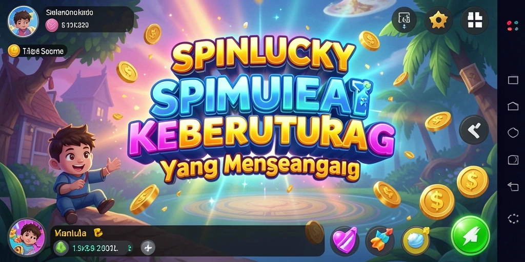 Screenshot gameplay SPINLUCKY menampilkan keseruan meraih keberuntungan.