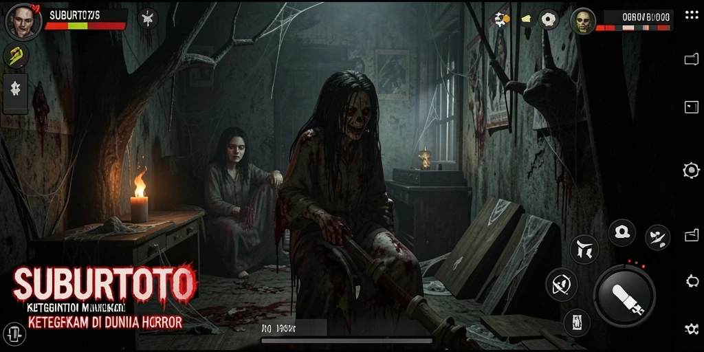 Tangkapan layar menampilkan pengalaman gameplay Horror yang mendebarkan di SUBURTOTO.