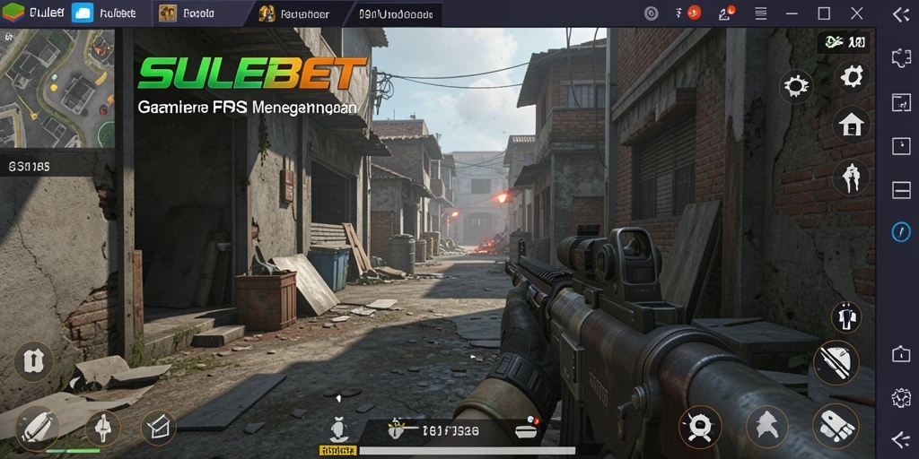 Screenshot gameplay SULEBET dengan aksi tembak-menembak yang mendebarkan.