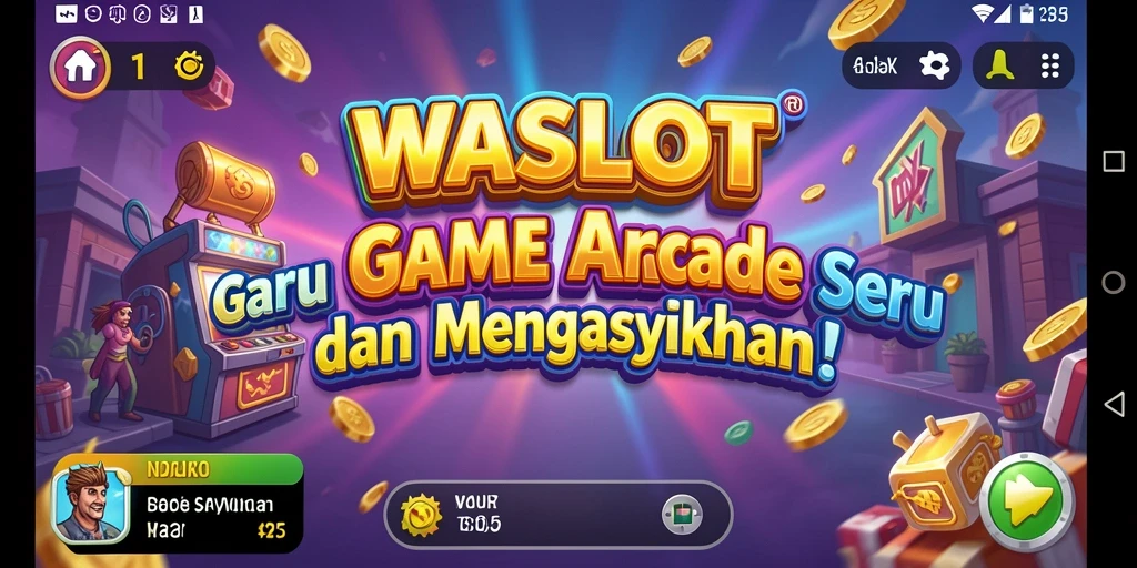 Tampilan gameplay seru dari WASLOT dengan tantangan Arcade.