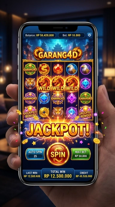 Screenshot antarmuka pengguna garang4d yang intuitif.